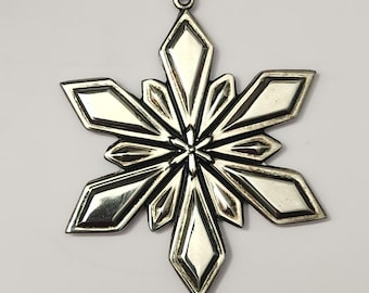 Weihnachten Schneeflocke Ornament Gorham Silver Plated seit 1831