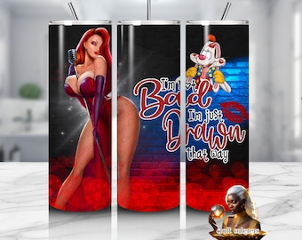 Jessica Rabbit - No soy mala - Fondos gratis - Envoltorio para vaso de 20 oz (Descarga digital)