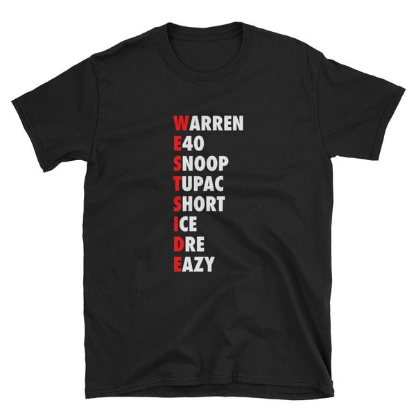 West Side Hip Hop Rap Music Artist Short-Sleeve Unisex T-Shirt