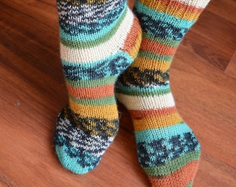 Handgestrickte Wollsocken Unisex Socken Wolle stricken Socken stricken Winter Socken Frauen Socken Geschenk Socken Warme Socken