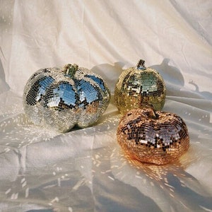 disco pumpkin fall decor