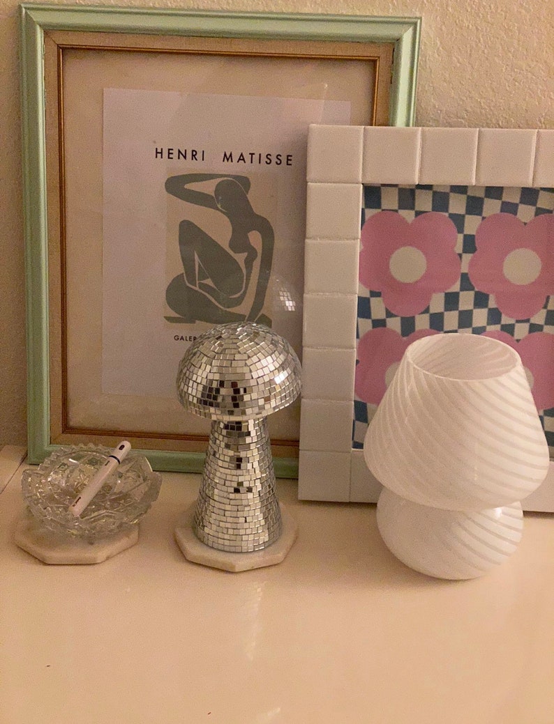 Disco Mushroom Disco Ball Home Decor Etsy
