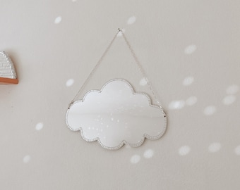 Espejo de discoteca con forma de nube para decoración del hogar