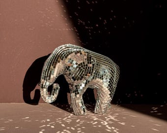 elephant disco ball decoration