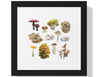 Mushroom Core Framed Vertical Poster