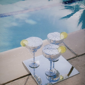 disco margarita glazen woondecoratie