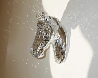 disco pony wall mount - horse wall art