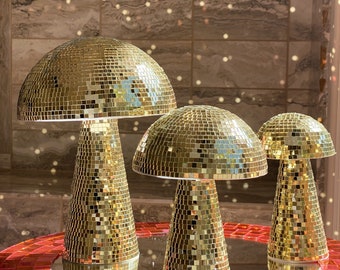 oro discoteca fungo palla da discoteca decorazioni per la casa