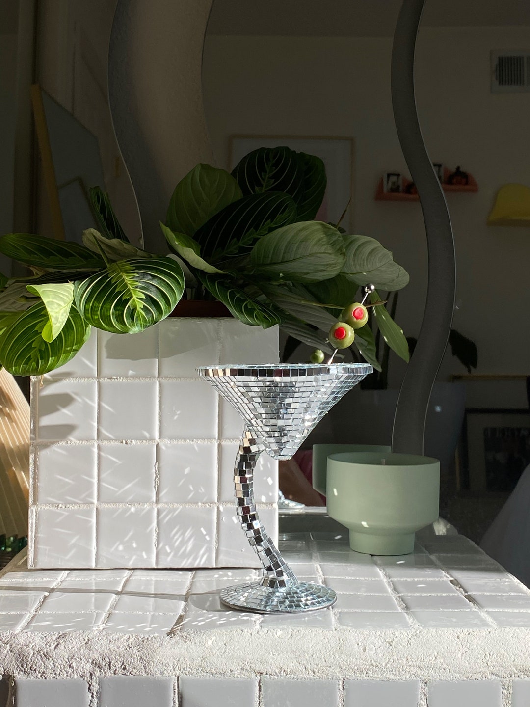 Squiggle Martini Glasses