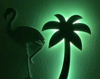 disco palm tree led light