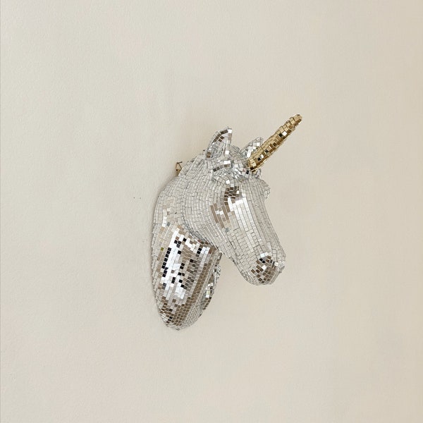 Mud Pie Blue Mane Unicorn Wall Mount