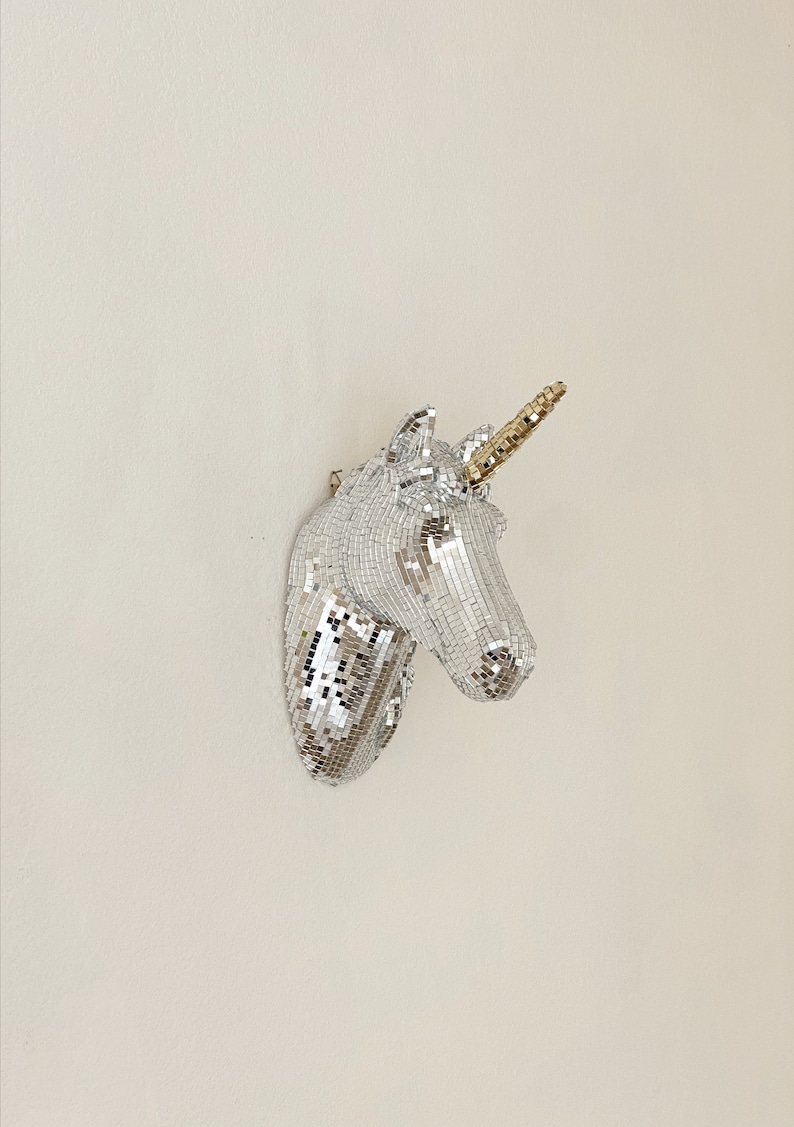 disco unicorn wall mount image 1