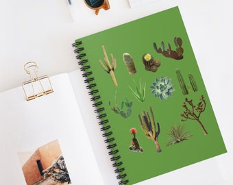 Cactus Spiral Notebook - Ruled Line