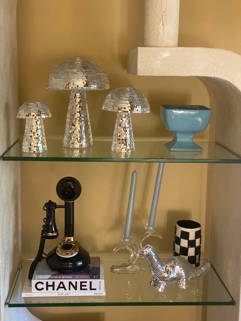 Disco Mushroom Disco Ball Home Decor Etsy