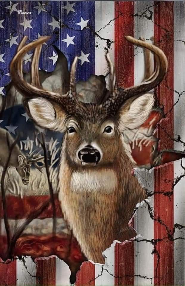 American Deer Flag - Etsy