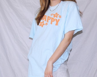 Happy Tee - light blue