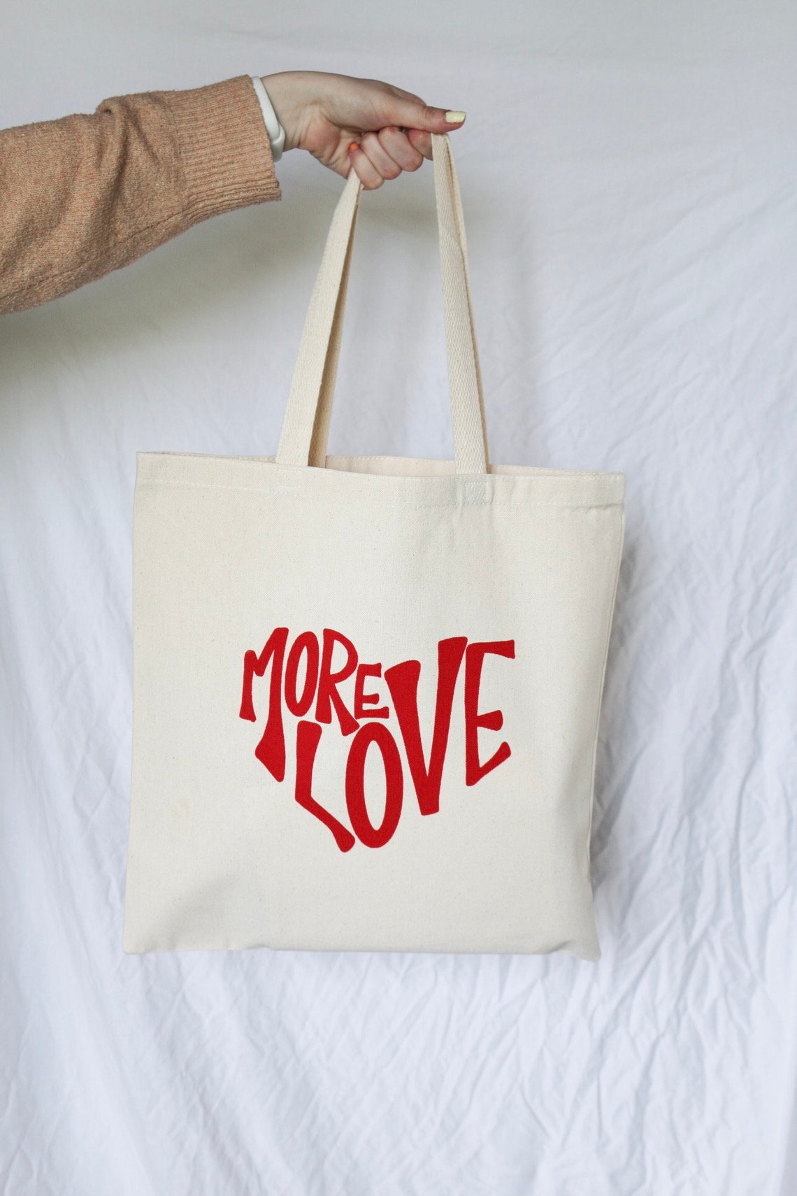 More Love Tote Bag - Etsy