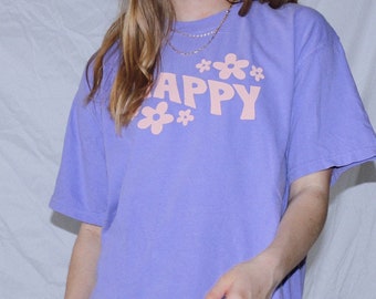 Happy Tee - purple