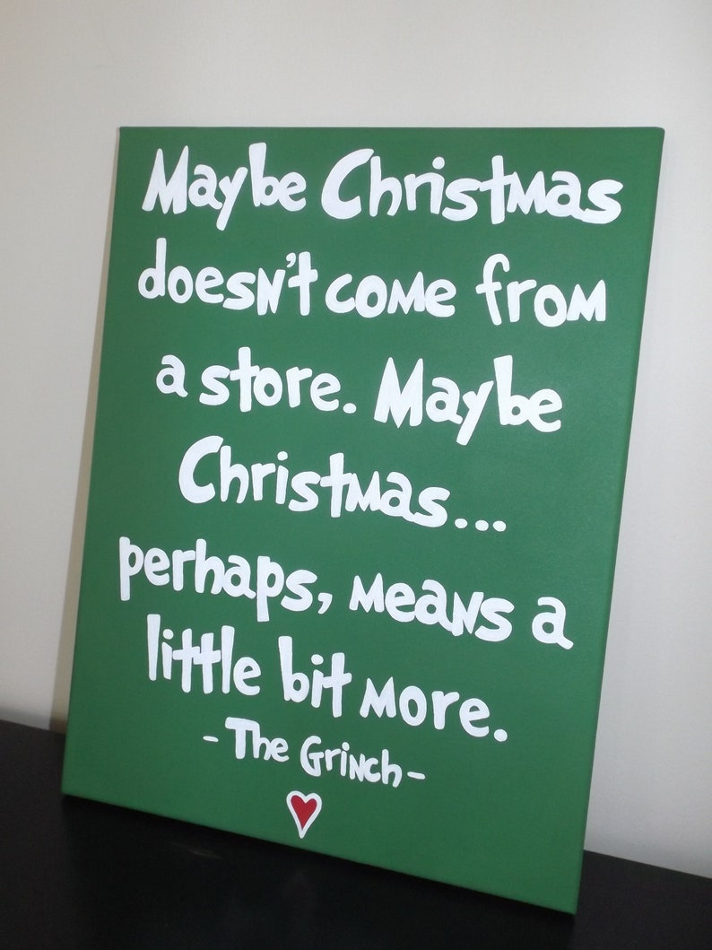 Maybe Christmas doesn't come from a store Canvas Etsy Maybe Christmas Doesn't Come From A Store
