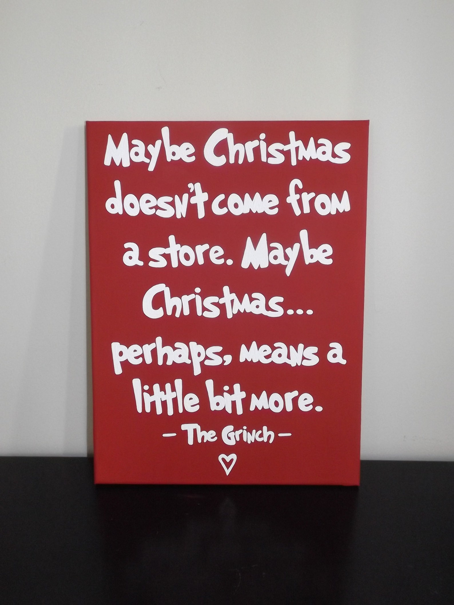 Maybe Christmas doesn't come from a store Canvas Etsy Maybe Christmas Doesn't Come From A Store