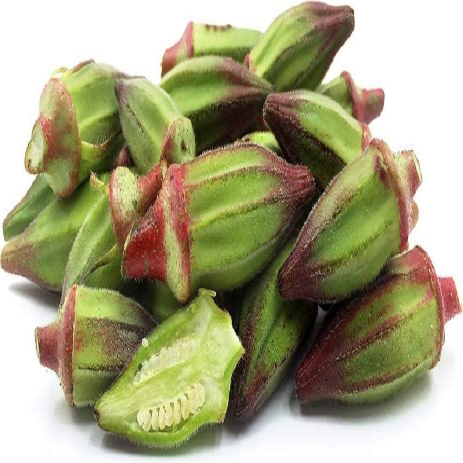 20 Red okra Seeds, Okra Red Burgundy Seeds, Non-GMO Seeds, Exotic