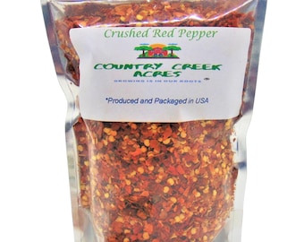 Crushed Red Pepper Flakes Seasoning- A Slightly Fruity, Chili Pepper Aroma With A Consistently Spicy Heat - Country Creek LLC