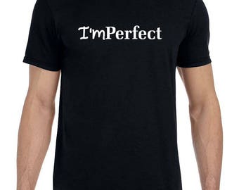I'mPerfect/Perfectly Me Black Adult Tee
