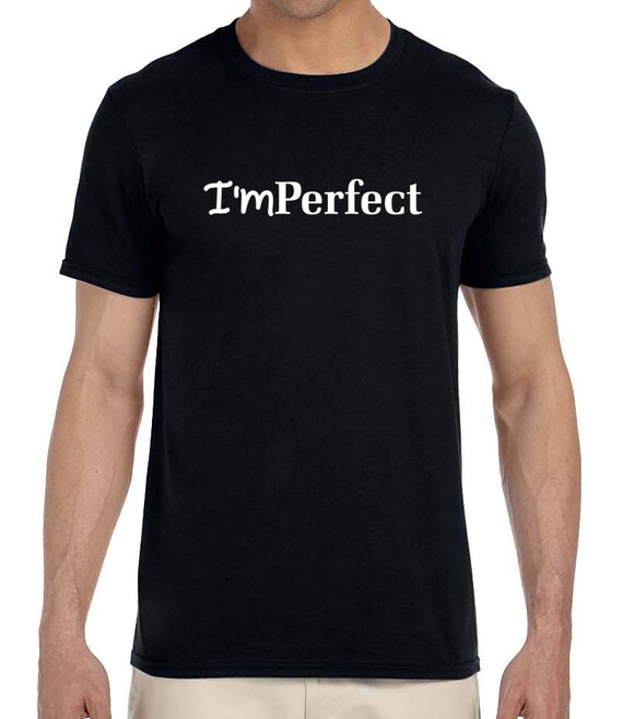 I'mPerfect/Perfectly Me Black Adult Tee