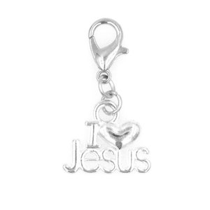 Its All About...You Rose Stainless Steel Clasp Clip on Charm 79Af