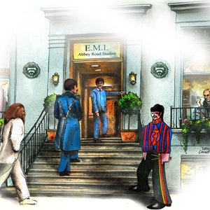 Beatles im Abtei Road Studio