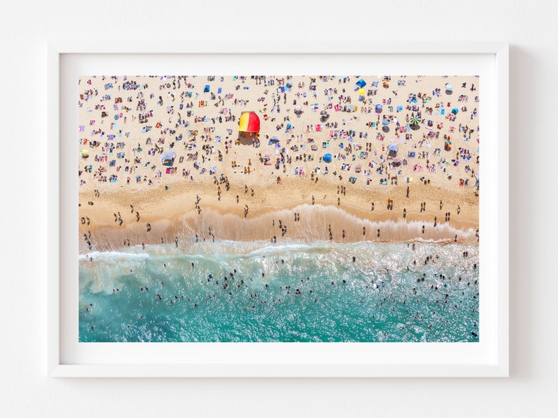 Coogee Summer, Sydney, Professional Print , Un Framed Wall Art , Sydney Wall Decor, Aerial Boho Art Photo, Large Prints , 12x8, 18x12 24x16 image 5