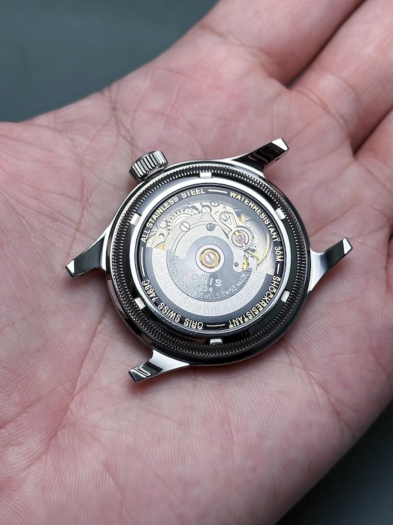 Vintage ORIS Big Crown Pointer Date: Gloss Black … - image 11