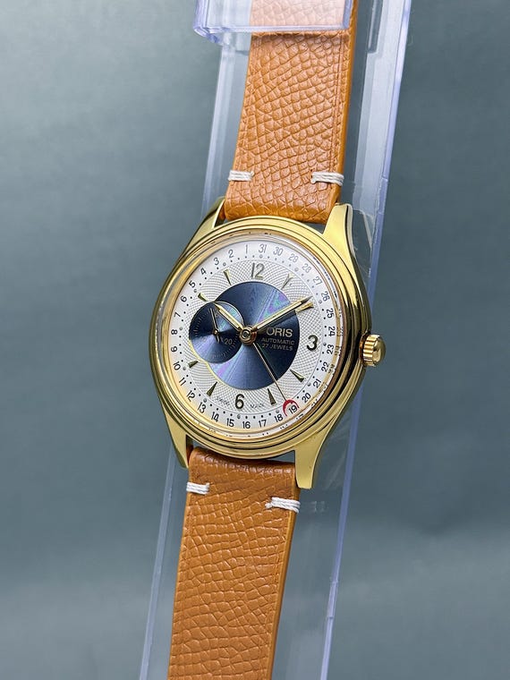 Vintage ORIS Reverse Pointer Date Small Seconds B… - image 3