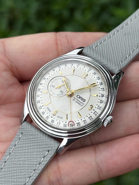 Vintage ORIS Reverse Pointer Date – Small Seconds… - image 3