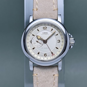 Reloj automático vintage ORIS Reverse Pointer Date para hombre: fabricado en Suiza en la década de 1990.