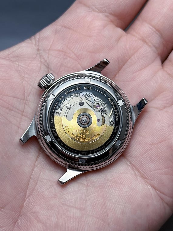 Vintage ORIS BIG Crown Reverse Pointer date Small… - image 10