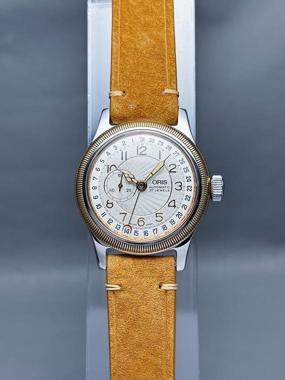 Vintage ORIS BIG Crown Reverse Pointer Date Small Seconds 36mm Etsy