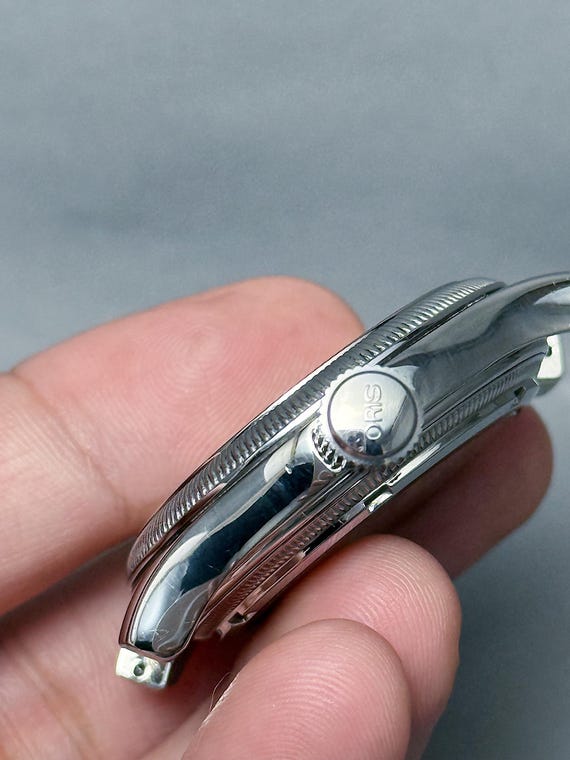 Vintage ORIS Big Crown Reverse Pointer Date Small… - image 7