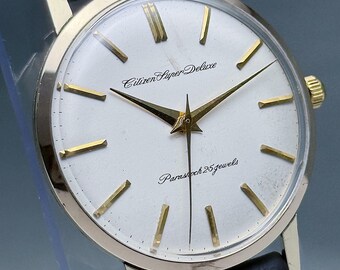 Vintage Citizen Super Deluxe 14k Gold Filled 80 Microns - Etsy