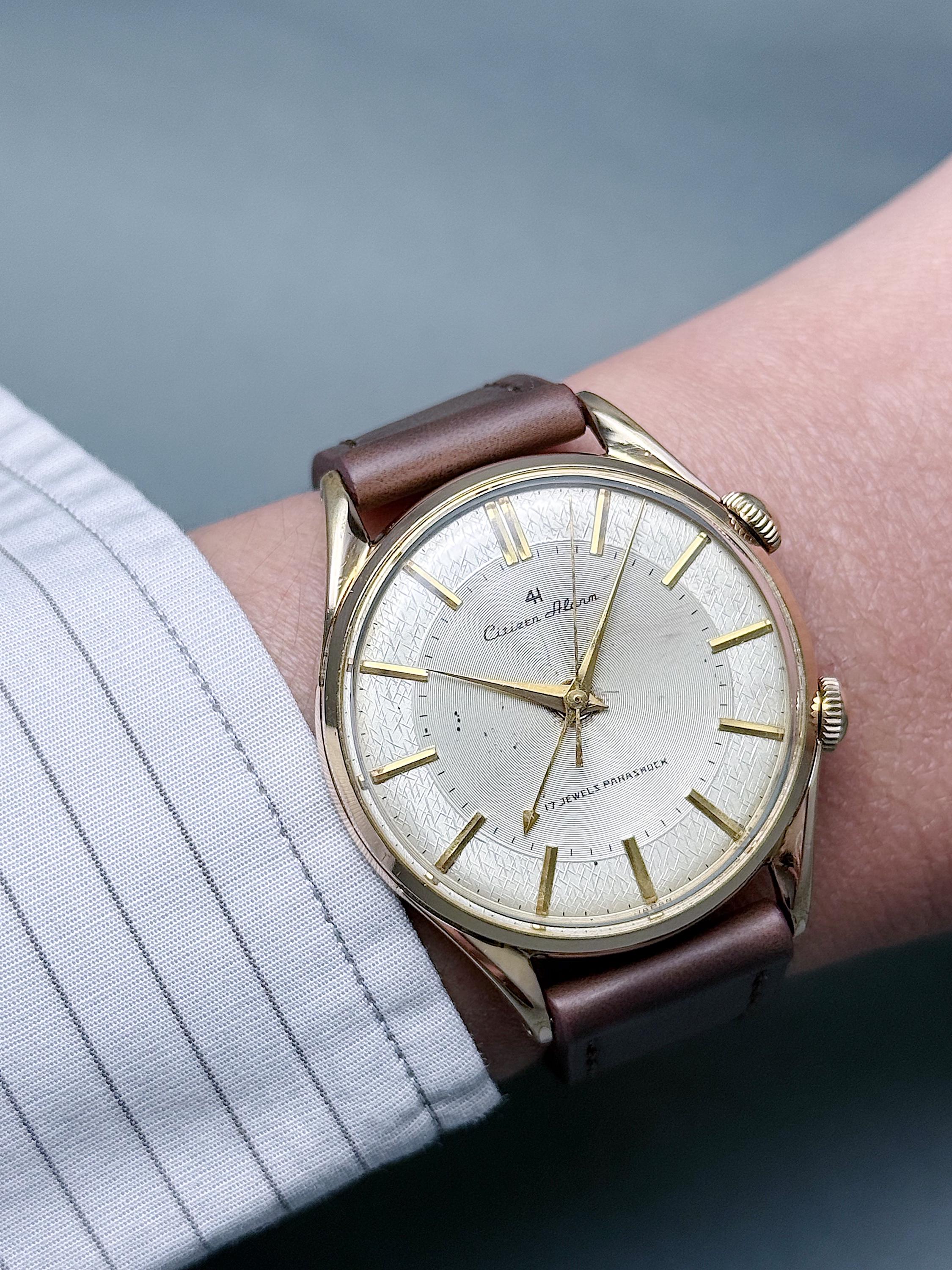 Citizen Alarm 手巻き時計 17 Jewels Citizen Alarm 4H Para Shock Mechanical - Etsy