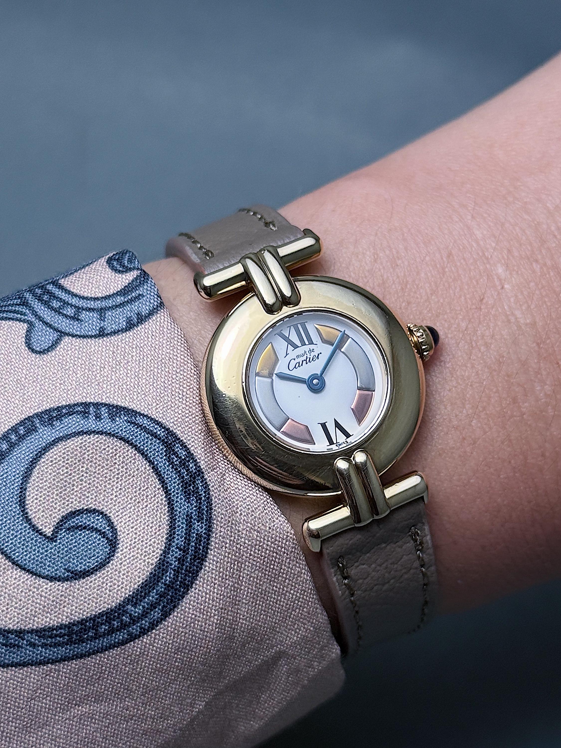 Cartier Trinity Colisee Vintage Watch Vintage Cartier Vermeil Colisée Watch: Trinity Dial, 1980s  main image 3