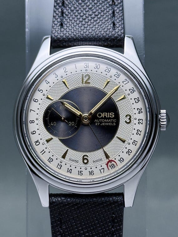 Vintage ORIS Reverse Pointer Date Small Seconds B… - image 6