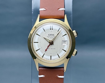 Vintage ORIS Alarm Watch: Manual Winding, 34mm