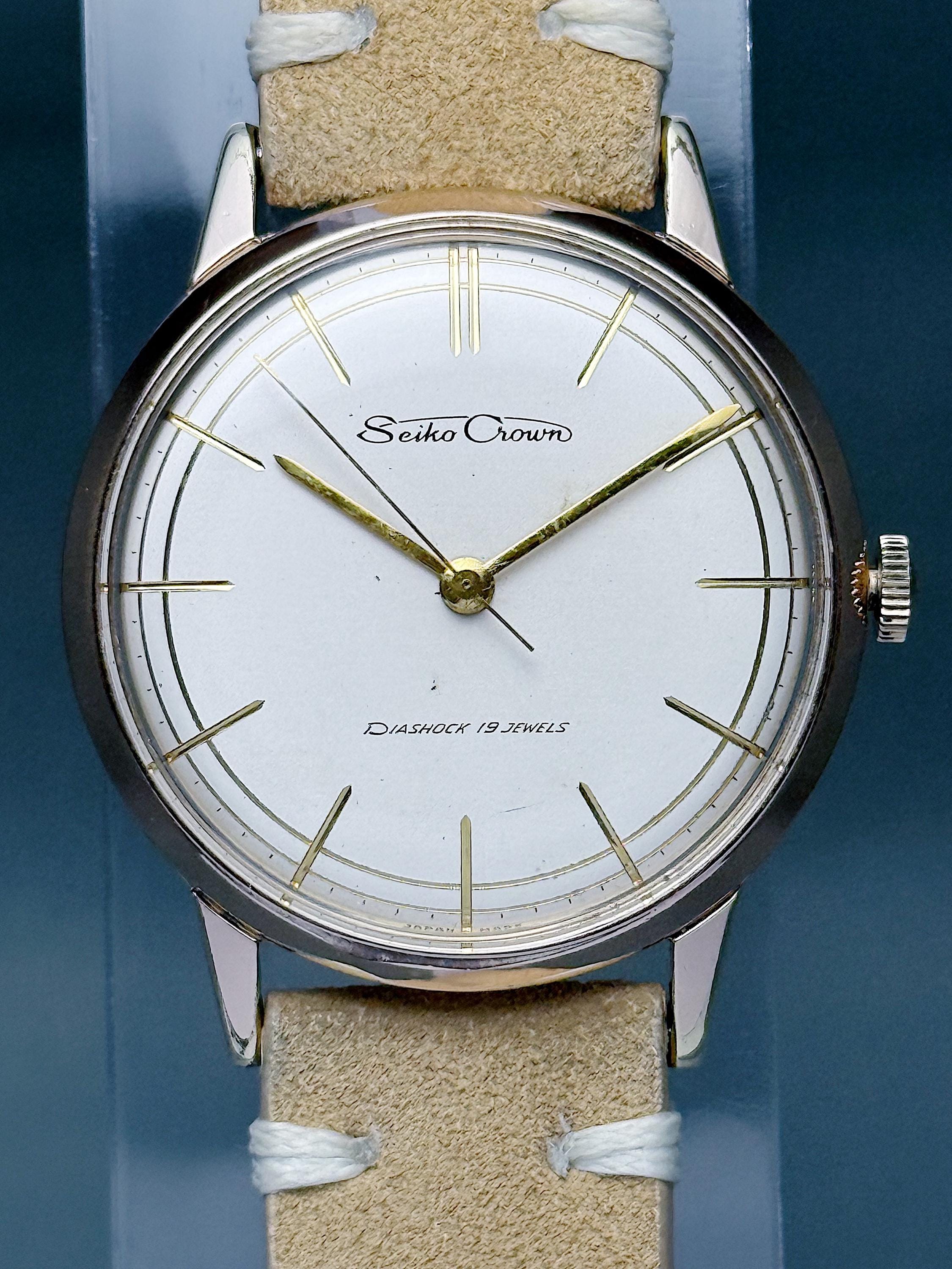Vintage Seiko Crown 19 Jewels EGP 20 Microns - Etsy