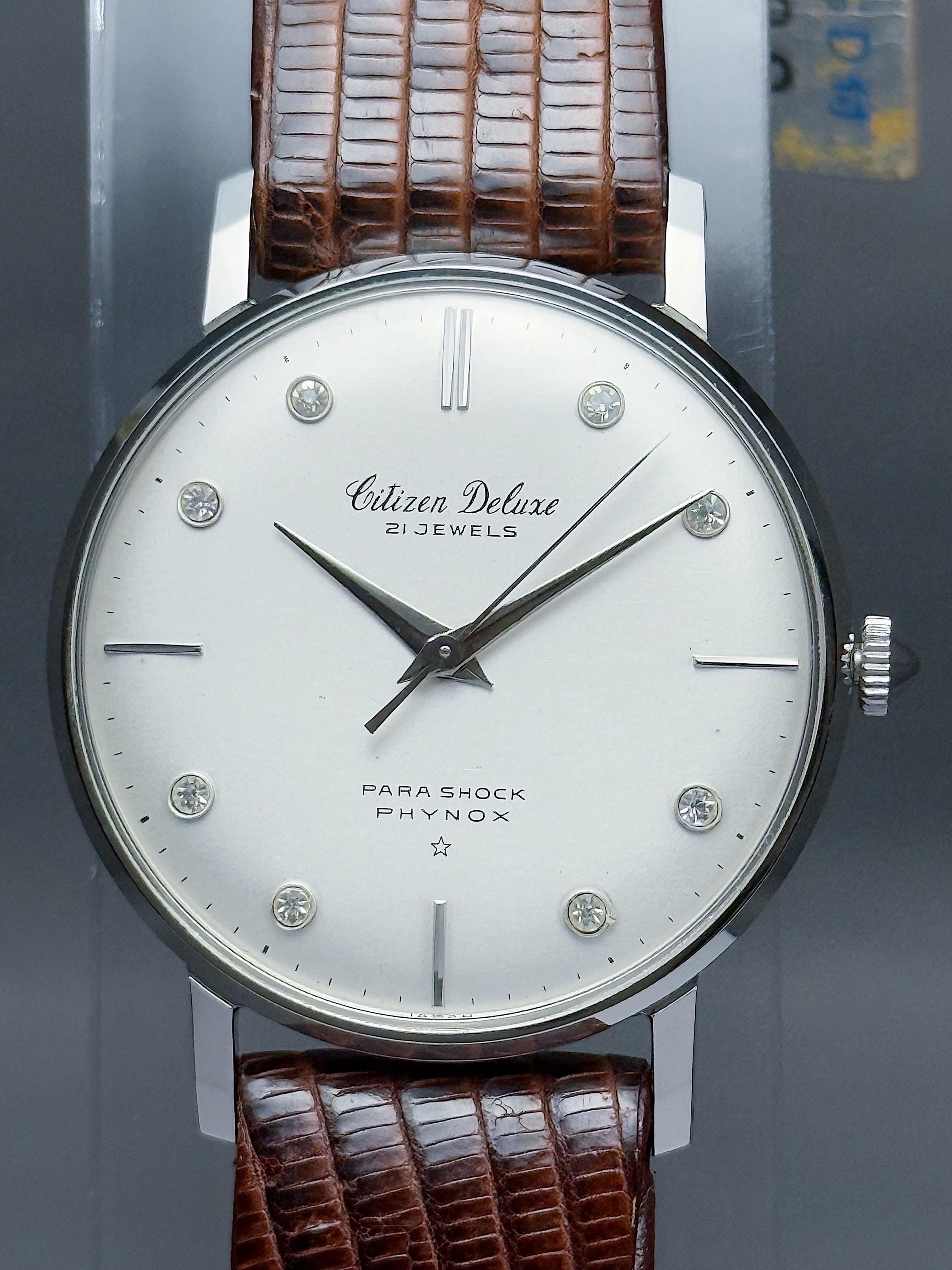 Citizen Deluxe PARA SHOCK 自動巻き時計 楽天市場】シチズン デラックス フィノックス パラショック 手巻