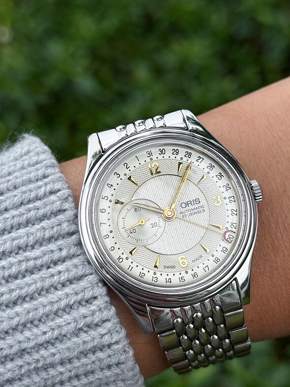 Vintage ORIS Reverse Pointer Date – Small Seconds… - image 2