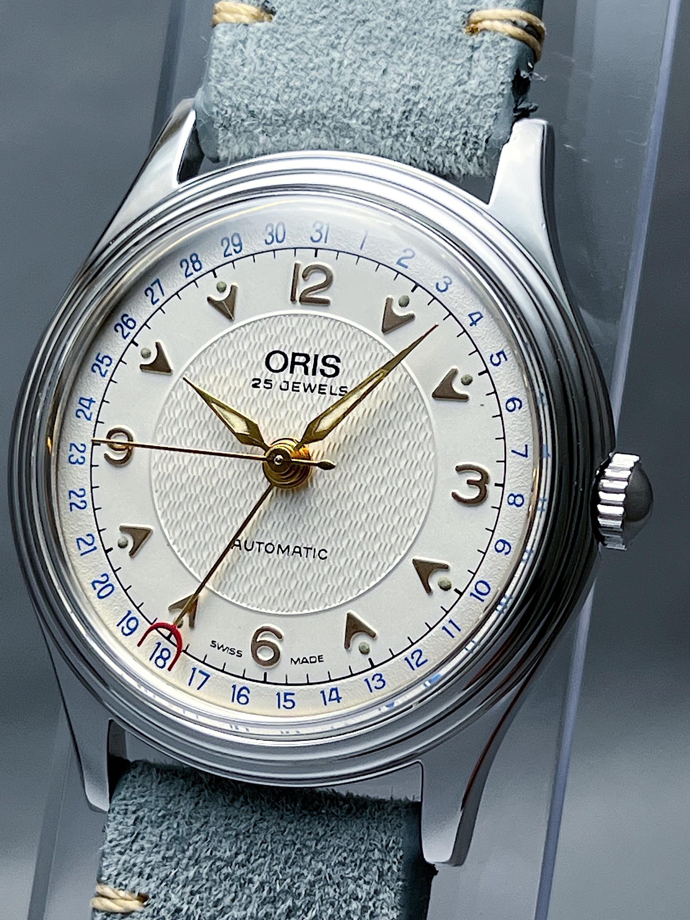 Vintage ORIS Pointer Date 35 Mm Etsy