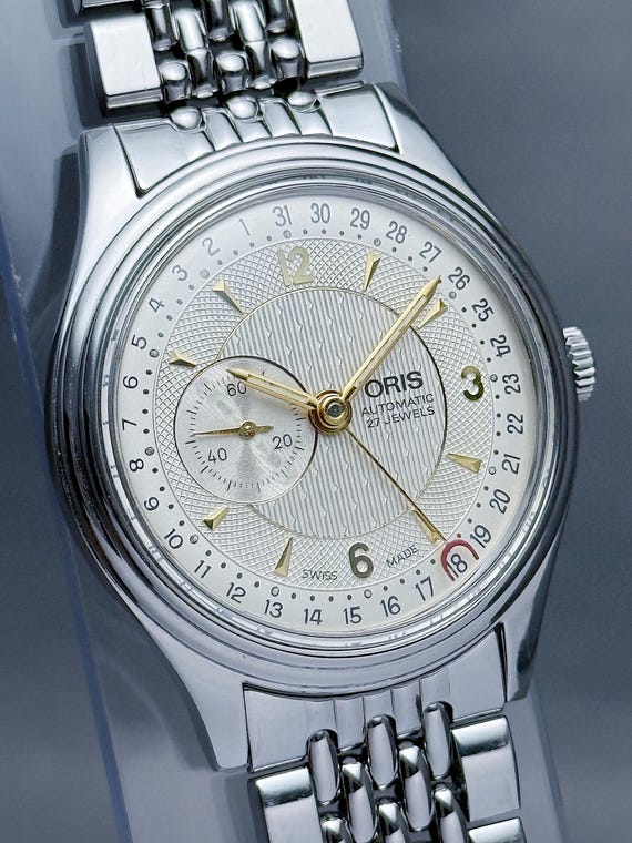 Vintage ORIS Reverse Pointer Date – Small Seconds… - image 6