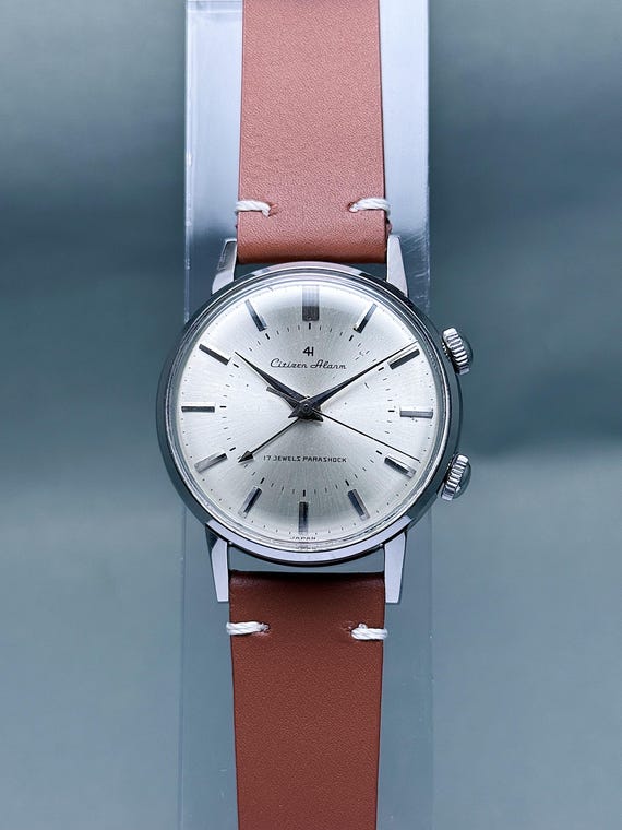 【CITIZEN】アラーム　4H OH済み Vintage Citizen Alarm 4H Parashock Watch 1961, Mechanical Hand