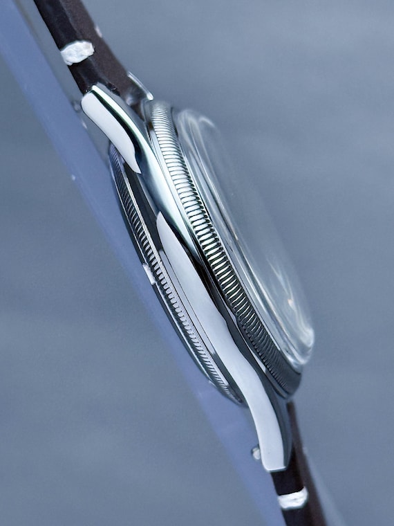 Vintage ORIS BIG Crown Reverse Pointer date Small… - image 8